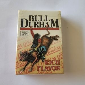 Vintage Bull Durham package playing cards still in wrapper.